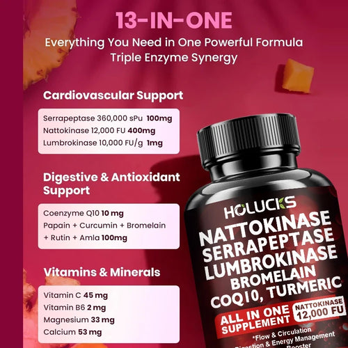 Nattokinase - Heart Health and Blood Flow Supplement