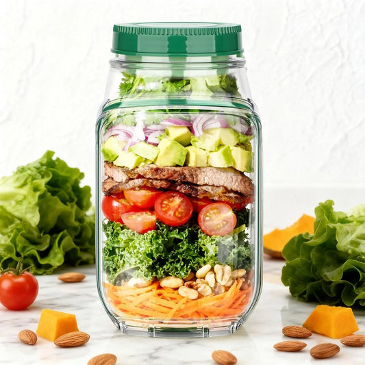 Leakproof Side-Open Meal Prep Jar