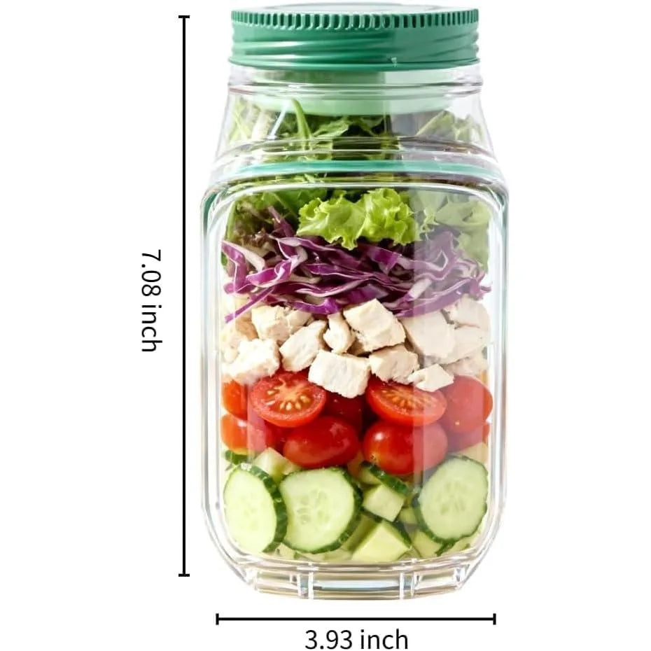 Leakproof Side-Open Meal Prep Jar