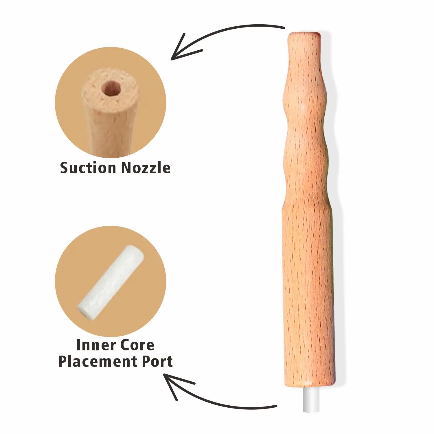 Natural Wooden Craving Relief Inhaler