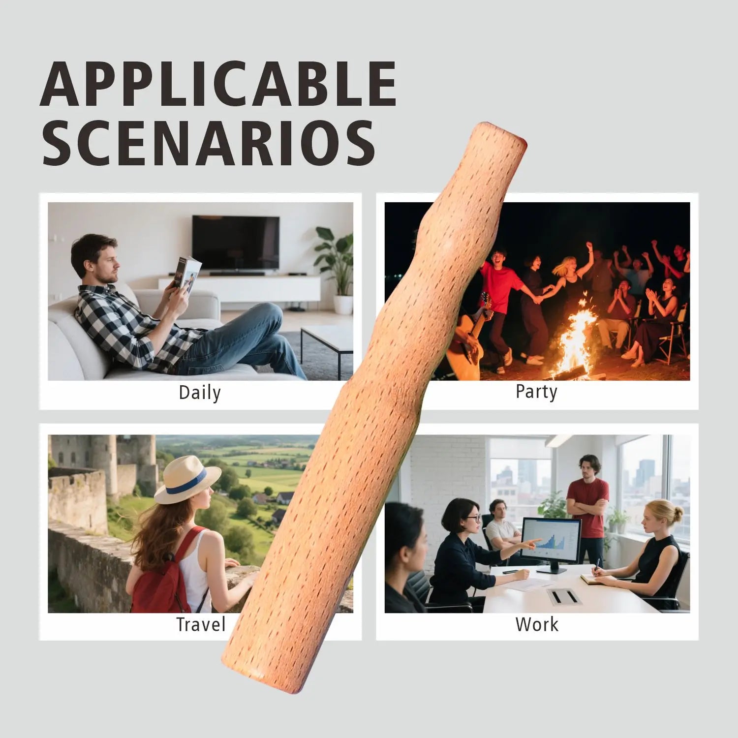 Natural Wooden Craving Relief Inhaler